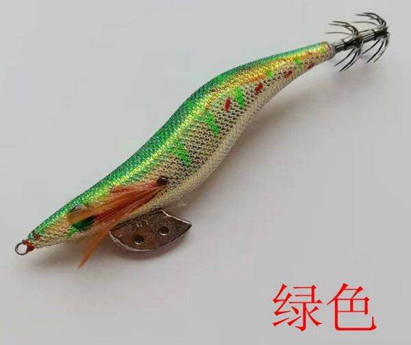 Mồi câu lure bộ tôm càng gỗ lưỡi câu mực tôm càng gỗ dạ quang số 3.5 bộ lưỡi câu cá mực