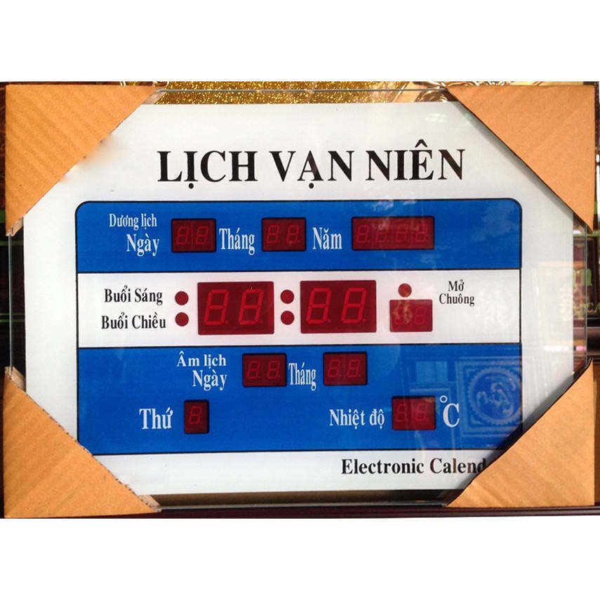 Lịch vạn niên Đồng hồ treo tường điện tử nhảy số uy tín chất lượng