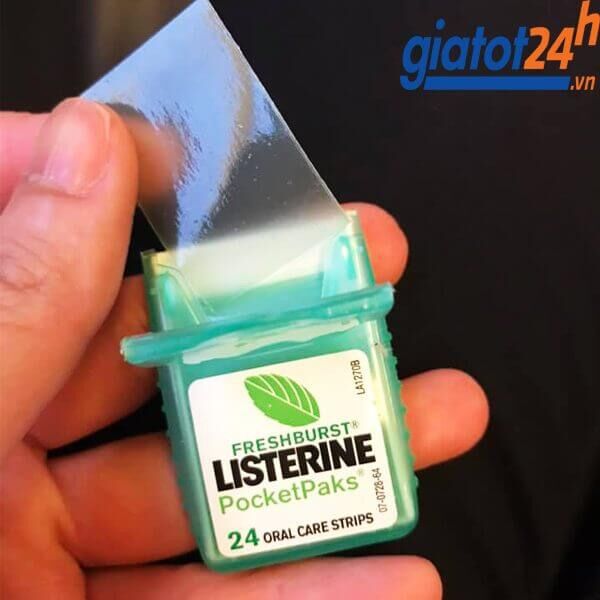 Miếng Ngậm Thơm Miệng Listerine- 3 vỉ X 24 Miếng