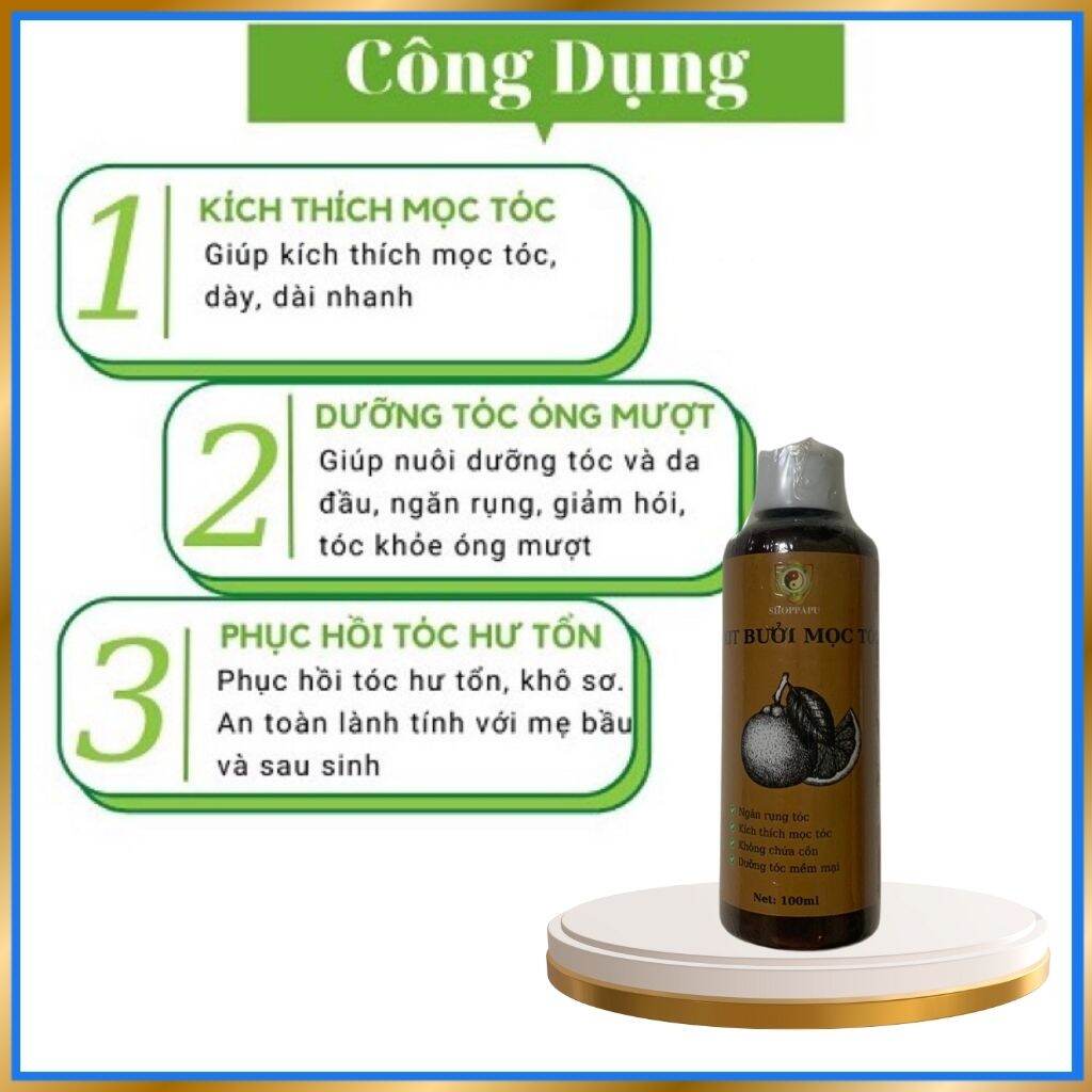 ✅[CHÍNH HÃNG] Xịt Bưởi Mọc Tóc Giúp Ngăn Rụng Tóc, Kích Thích Mọc Tóc, Dưỡng Tóc Mềm Mại