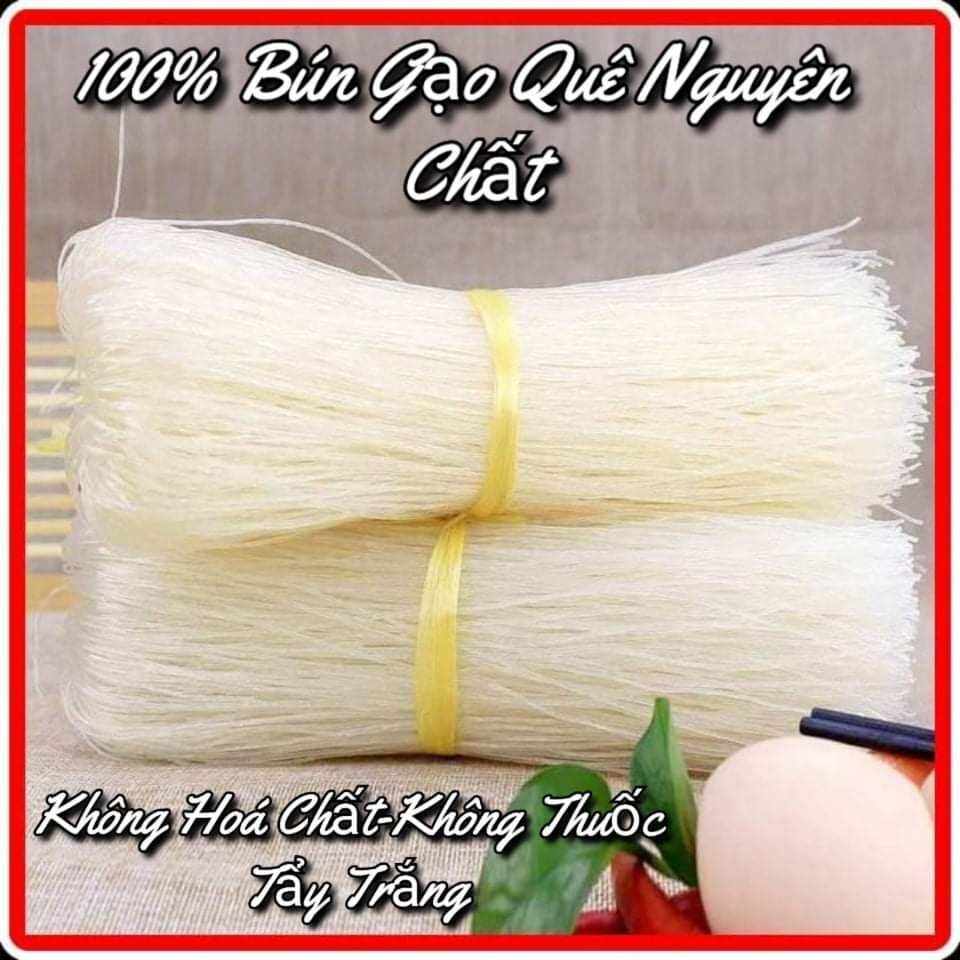 1KG Mì gạo sạch bún miến khô nhà làm- Bún Khô, Hủ Tiếu Khô - Bún Gạo Rice Vermicelli Sợi dài khô sạch đảm bảo an toàn - Khối lượng 1kg