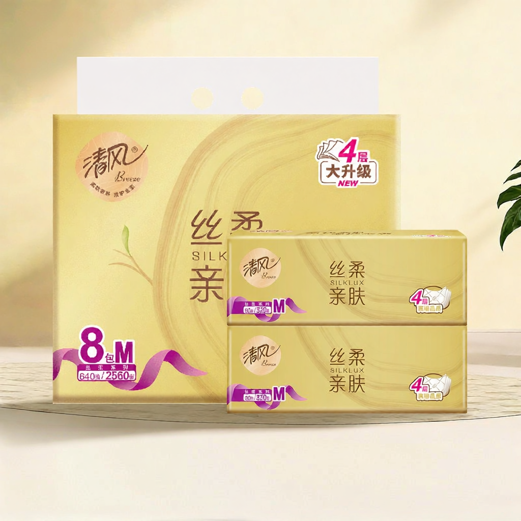 Soft and Luxury Household Facial Tissue 4 Layers