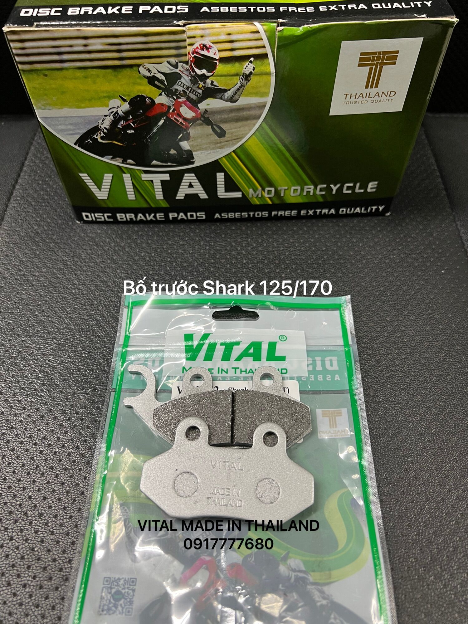 Bố dĩa trước/bố thắng đĩa trước xe shark 170, 125 hàng chính hãng thái lan vital
