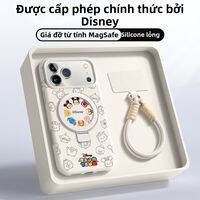 pinsai | Vỏ Ốp Lưng Dạng Lỏng Silicone Từ Tính có Chân Đứng và Dây Đeo Chống Rơi cho iPhone 17 Pro Max 17 Air