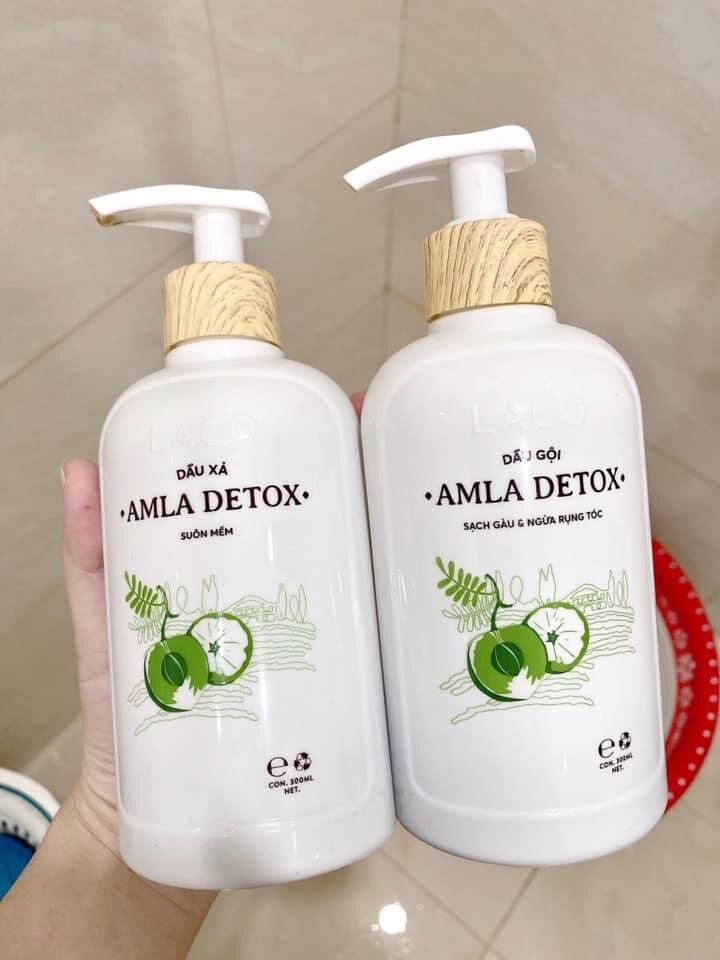 BỘ SẢN PHẨM DẦU GỘI DẦU XẢ AMLA LACO KÍCH MỌC NGĂN RỤNG TÓC CHÍNH HÃNG