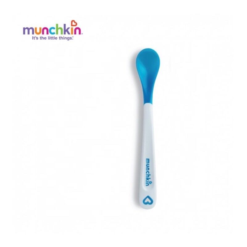 Thìa ăn dặm silicon báo nóng Munchkin Mỹ