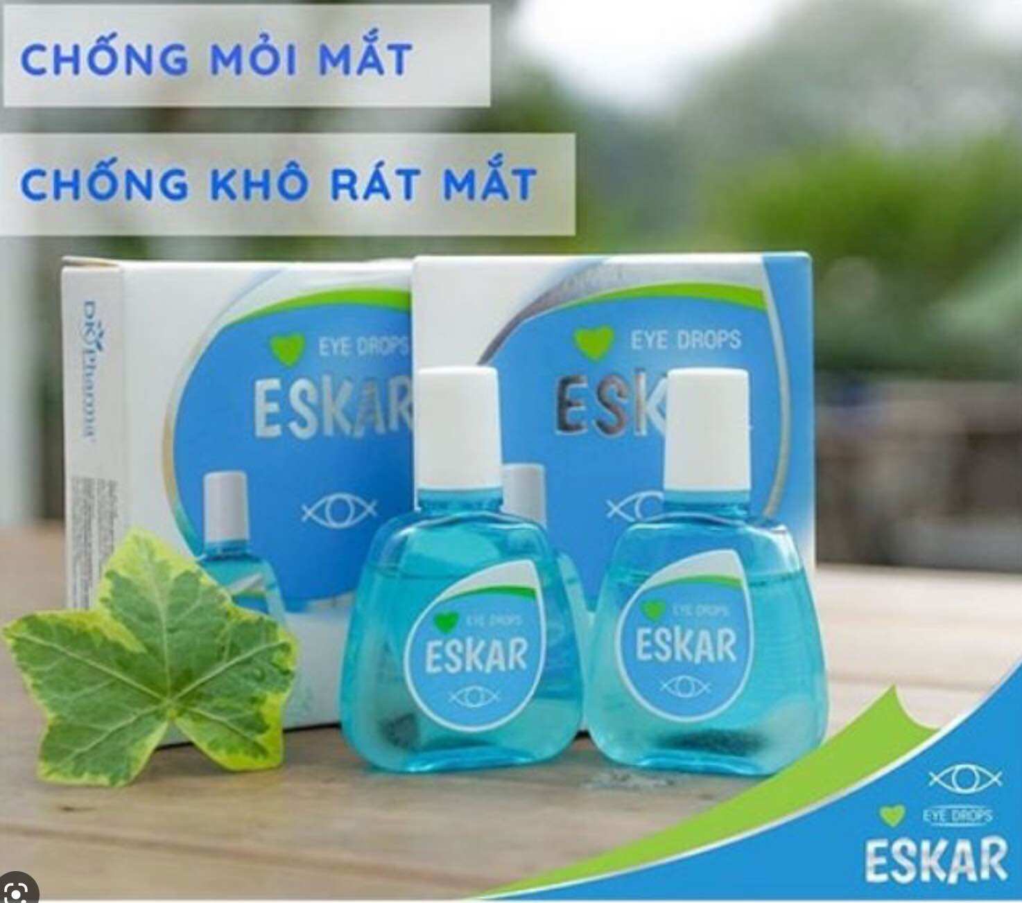 Nước nhỏ mắt Eskar Dk 15ml dùng rửa mắt, ngừa đau mỏi mắt