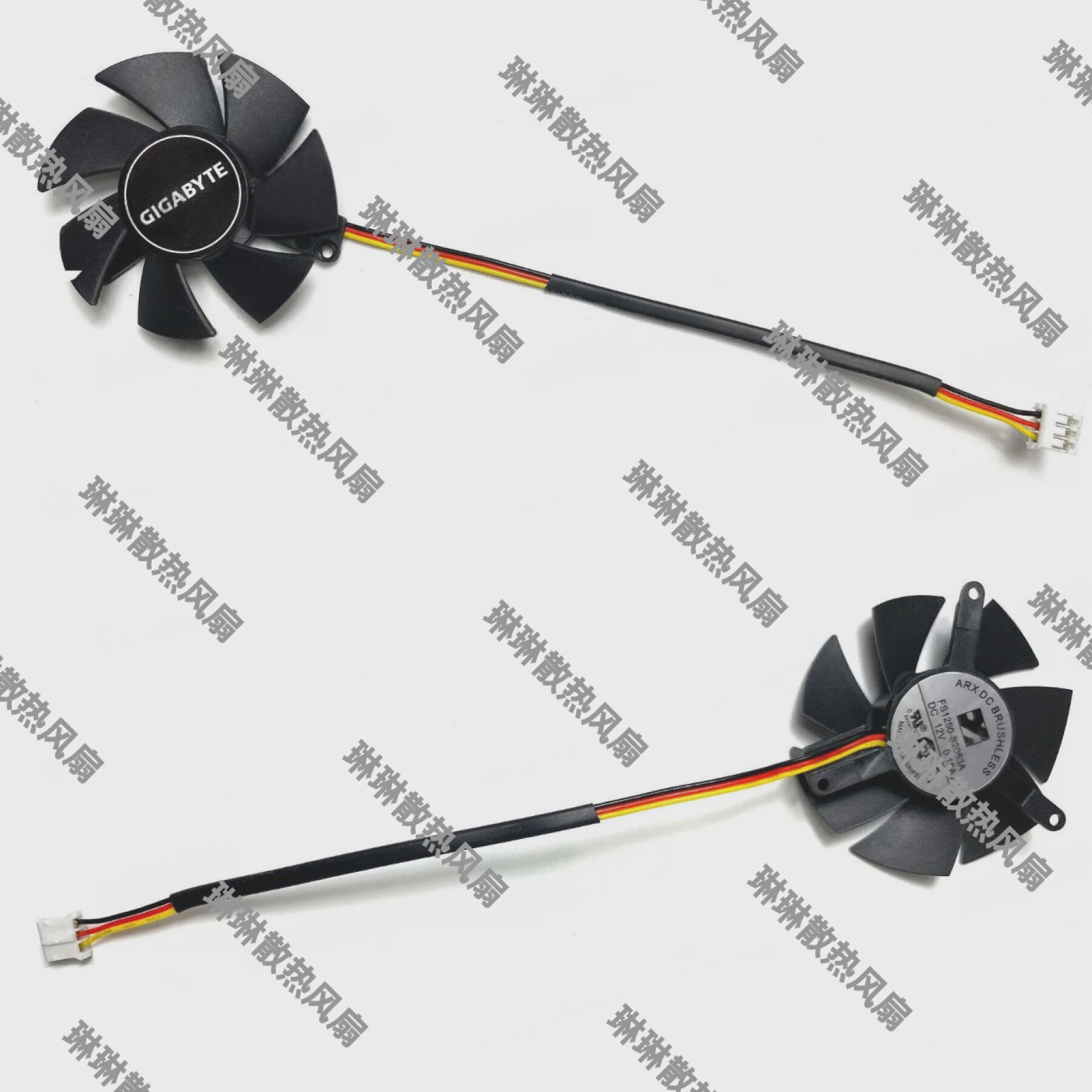 Gigabyte GTX1050ti 1050 1030 N710 730 Half High Card Fan FS1250-S2053A Computer Hardware Monitor Car