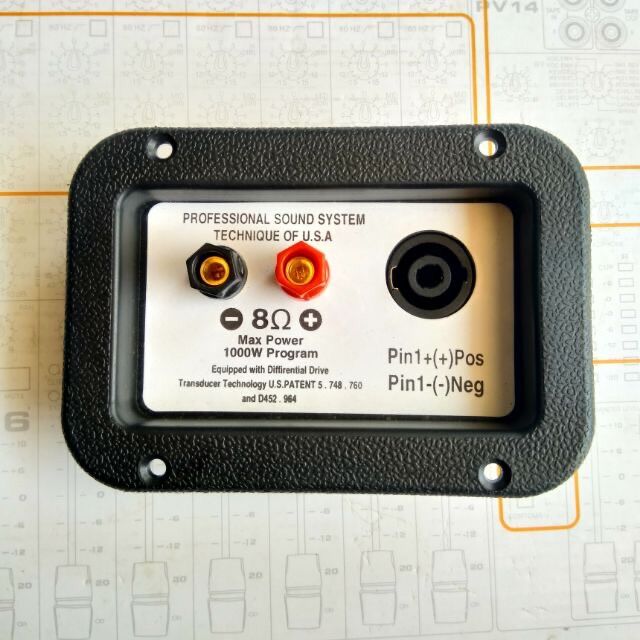 Trạm loa chốt vặn và speakon ( 1 cái )