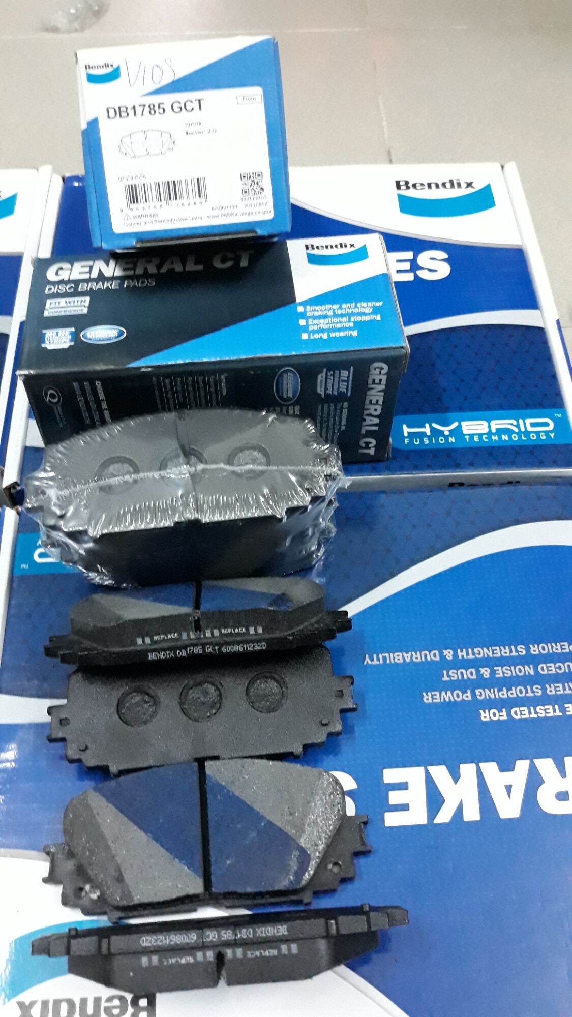 Bố thắng trước , Má phanh Vios 2008 + 2021 Bendix DB1785 GCT ( ĐỨC )