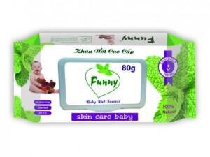 KHĂN GIẤY ƯỚT FUNNY BẢO BẢO 80G