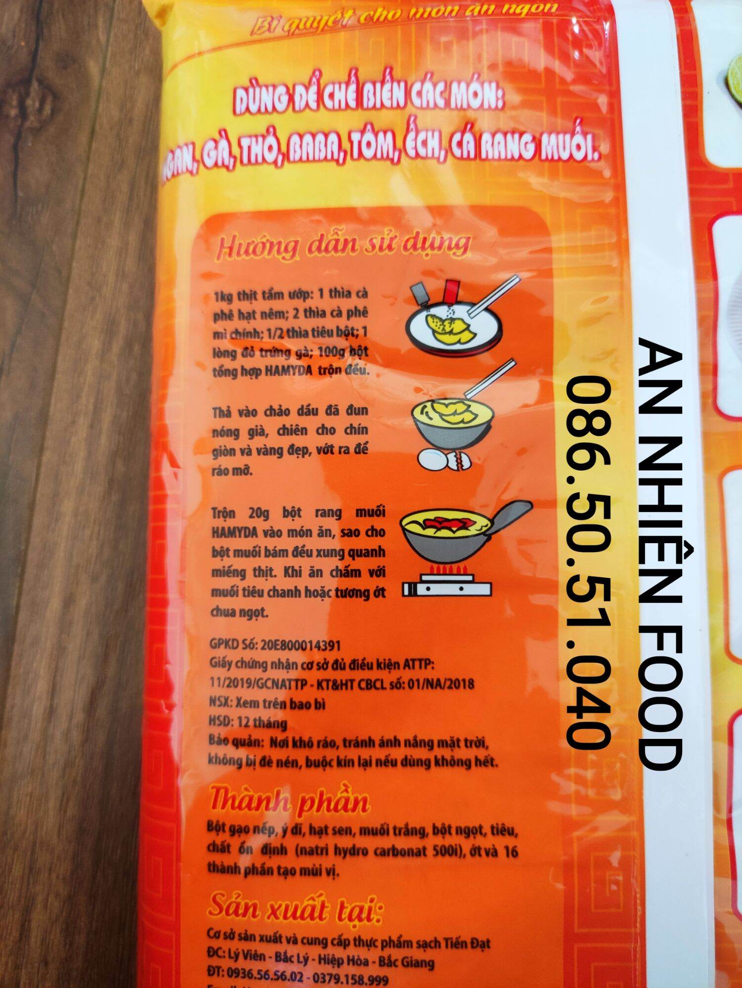 Bột Rang Muối Túi 45 Gram Hamyda