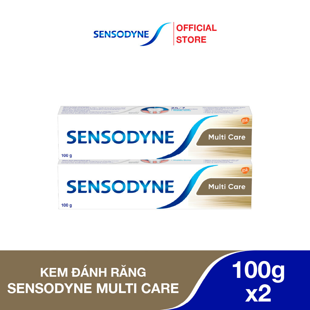 Bộ 2 Kem đánh răng SENSODYNE Multi Care 100g giúp giảm ê buốt hiệu quả và giúp nướu chắc khỏe