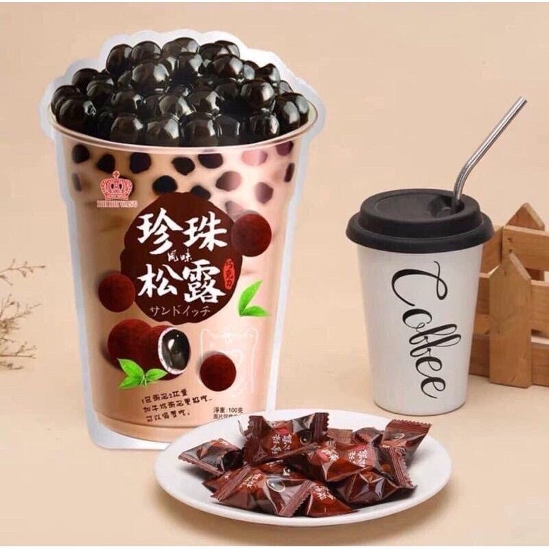 KẸO TRÀ SỮA TRÂN CHÂU ĐƯỜNG ĐEN