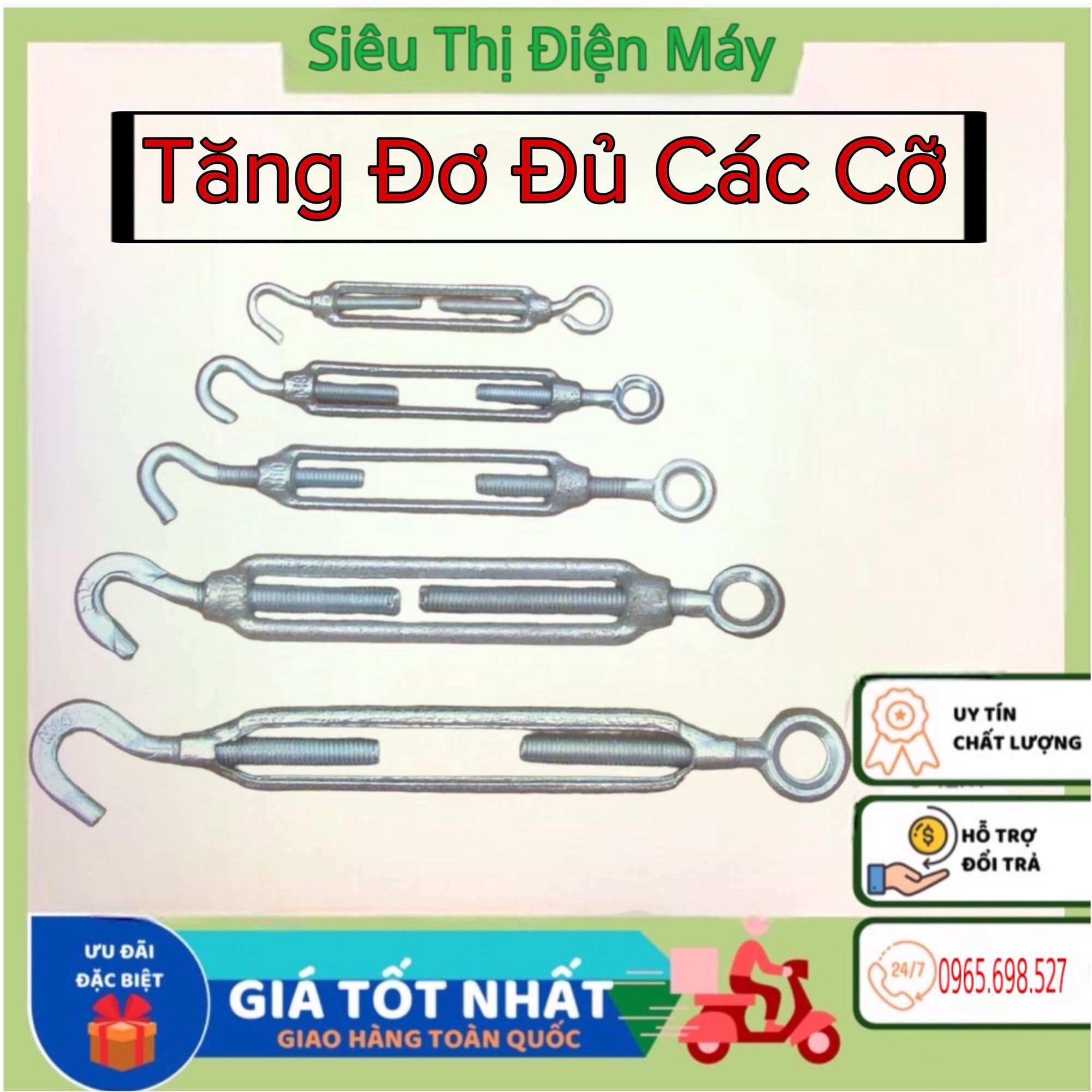Tăng đơ thép mạ dùng để tăng dây cáp, tăng đơ dây cáp, dây phơi