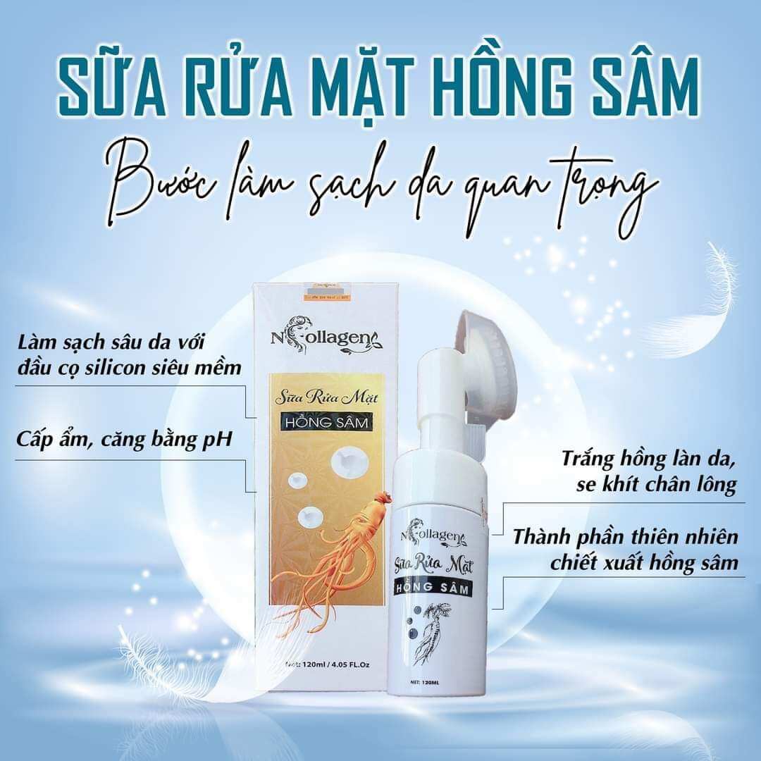 SỮA RỬA MẶT HỒNG SÂM NCOLAGEN