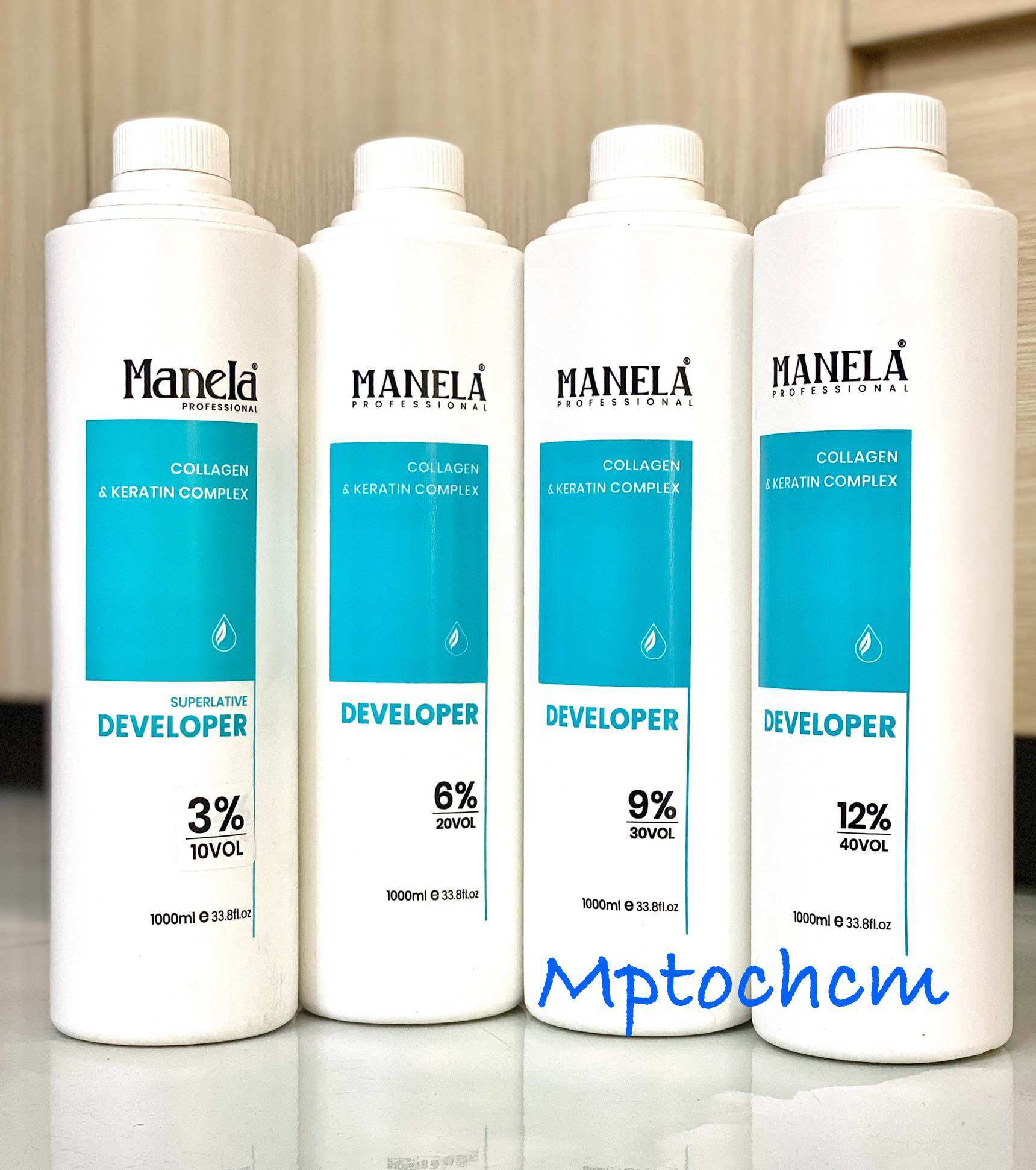 Oxy trợ nhuộm tóc manela chai 1000ml hương thơm chống rát da đầu