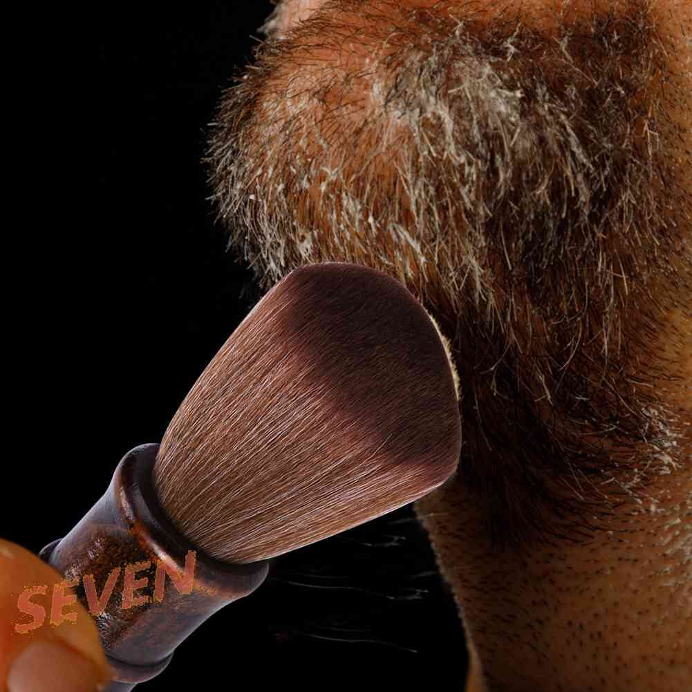 Phủi Tóc Cán Gỗ Cao Cấp Lông Mềm, Cây Phủi Tóc Nam Nữ Chuẩn Salon Tóc.(Ảnh thật)