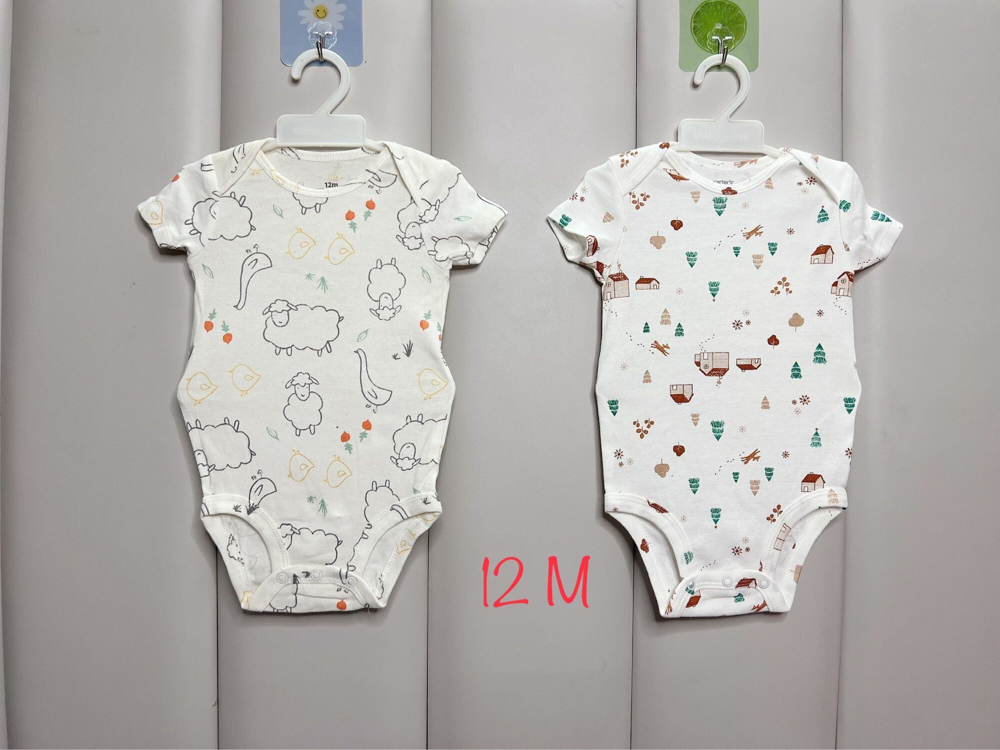 Set 2 Body Suit siêu cưng. Size 12m cho bé từ (8--10kg)