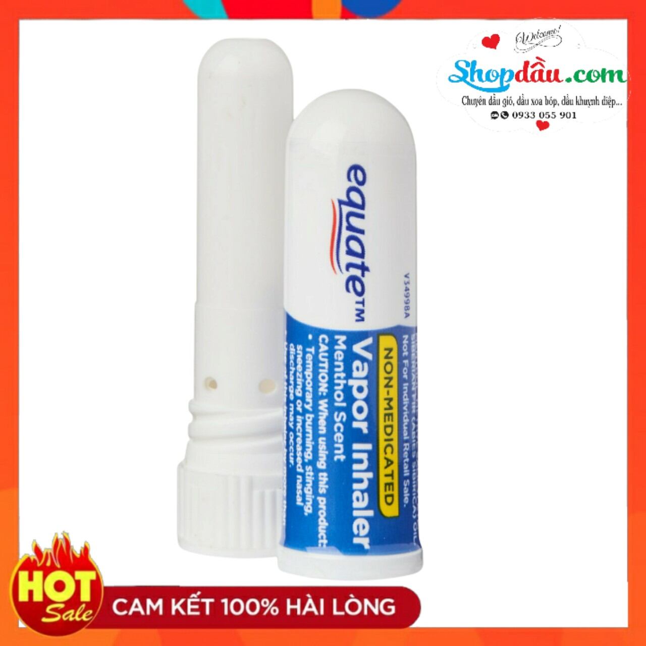 [HCM]Ống Hít Mũi Equate Vapor Inhaler