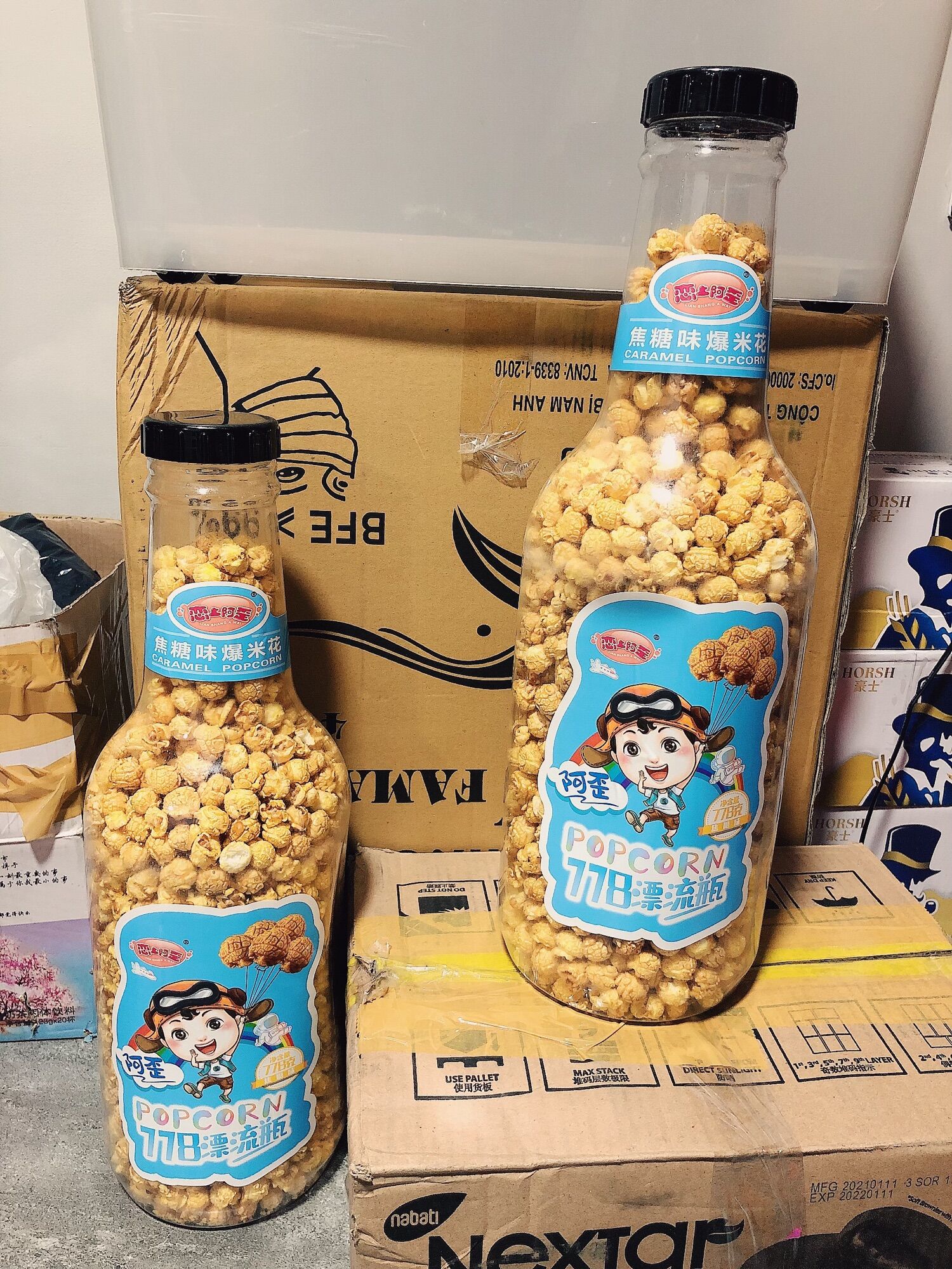 Bắp ngô chai siêu to khổng lồ 890gr