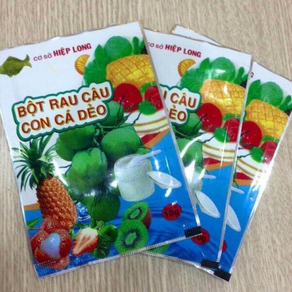 Set 3 gói bột rau câu con cá dẻo
