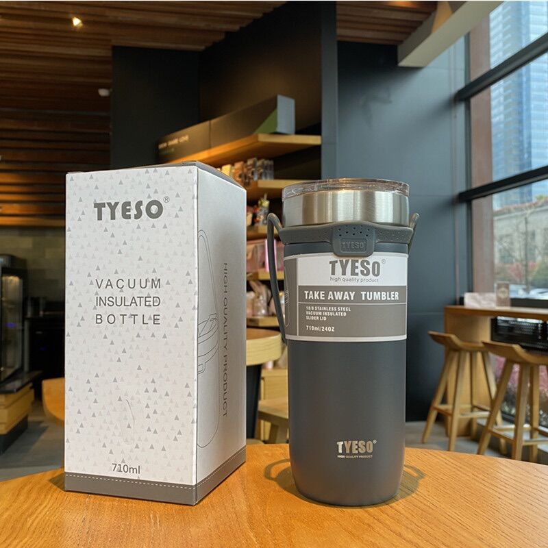 Ly giũ nhiệt tyeso 550ml - 710ml + ống hút + ticker