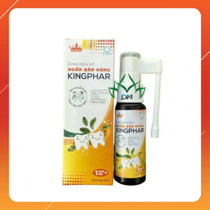 Xịt sâu răng Kingphar, chai 30ml, bảo vệ răng , chống hôi miệng