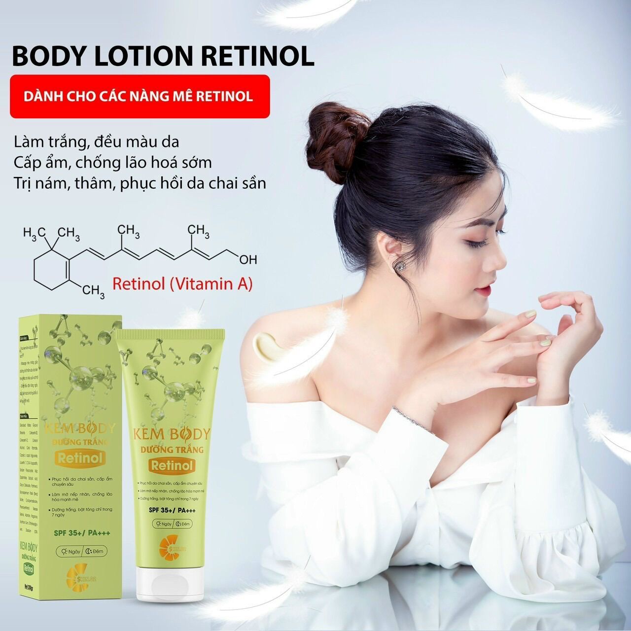 Kem body lotion retinol cskin.02