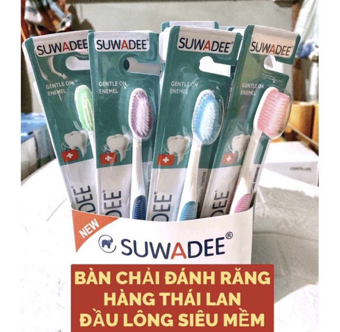 Combo 10 bàn chải đánh răng suwadee. hàng thái lan cao cấp