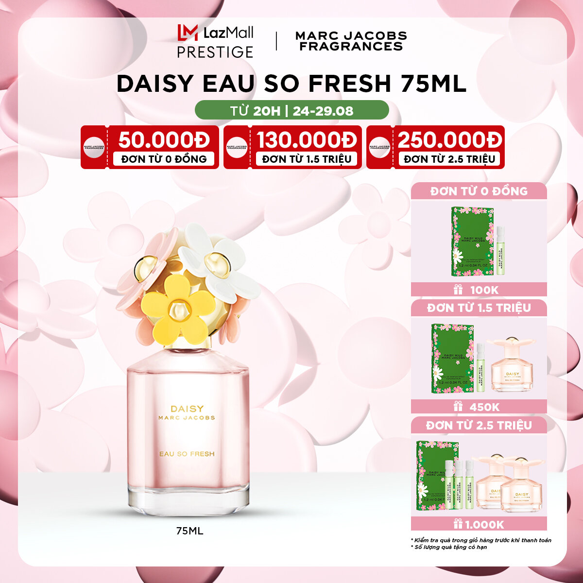 Nước hoa nữ marc jacobs daisy eau so fresh edt 75ml