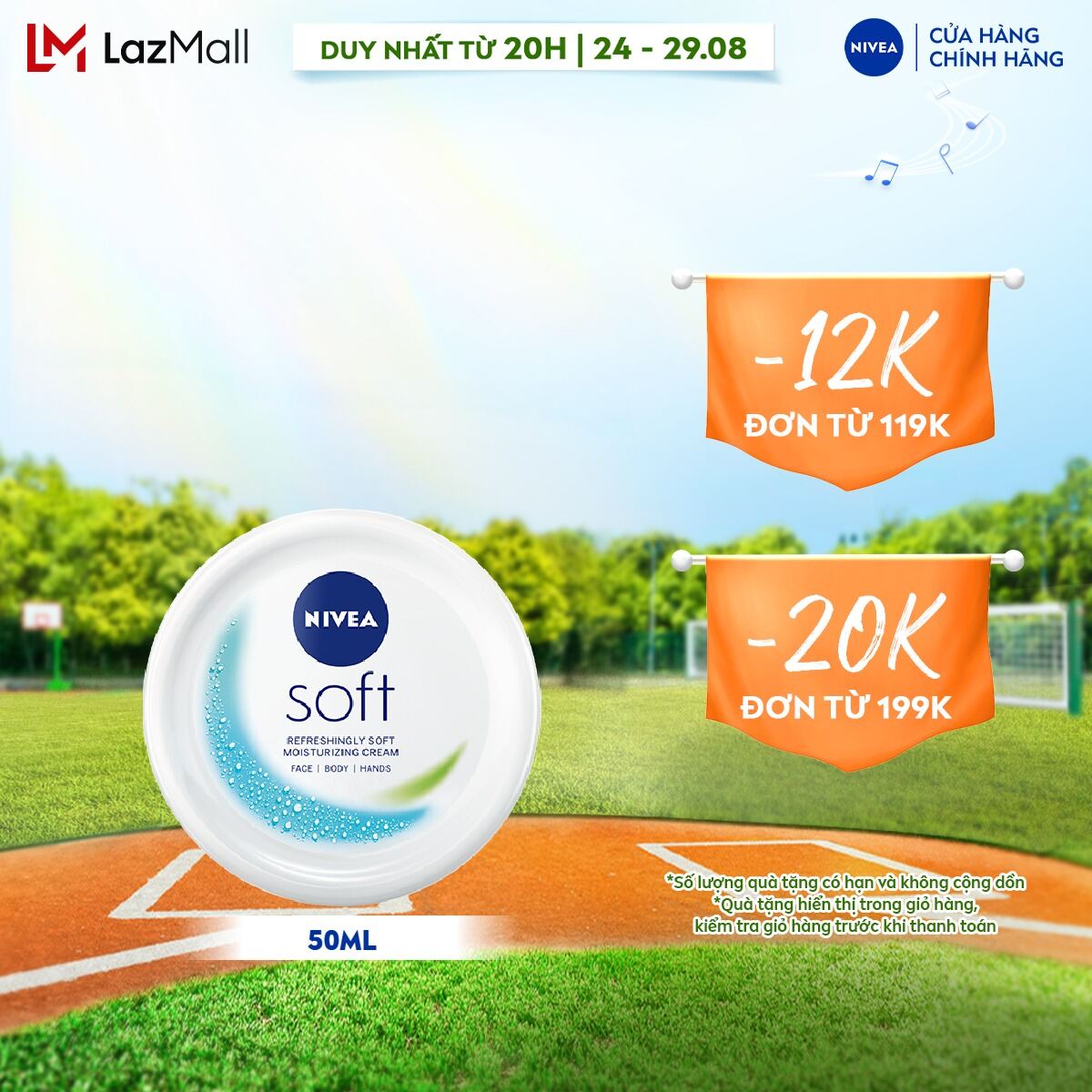 Kem dưỡng mềm da nivea soft - 89054/89050