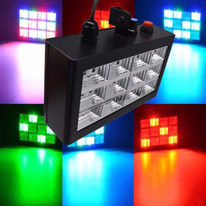 Đèn sân khấu 18 & 12 led cảm ứng nhạc (nhiều màu)