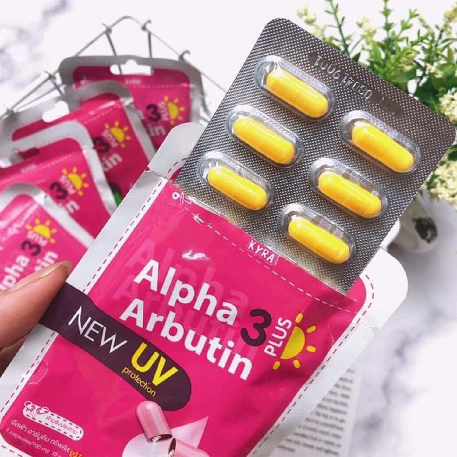 Kích Trắng Alpha Arbutin Vĩ 10 Viên