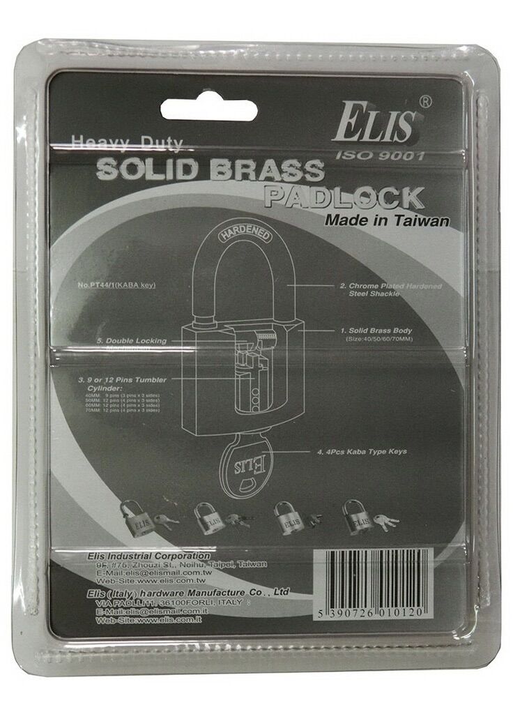 Ổ Khoá ELIS Thân Đồng 60mm