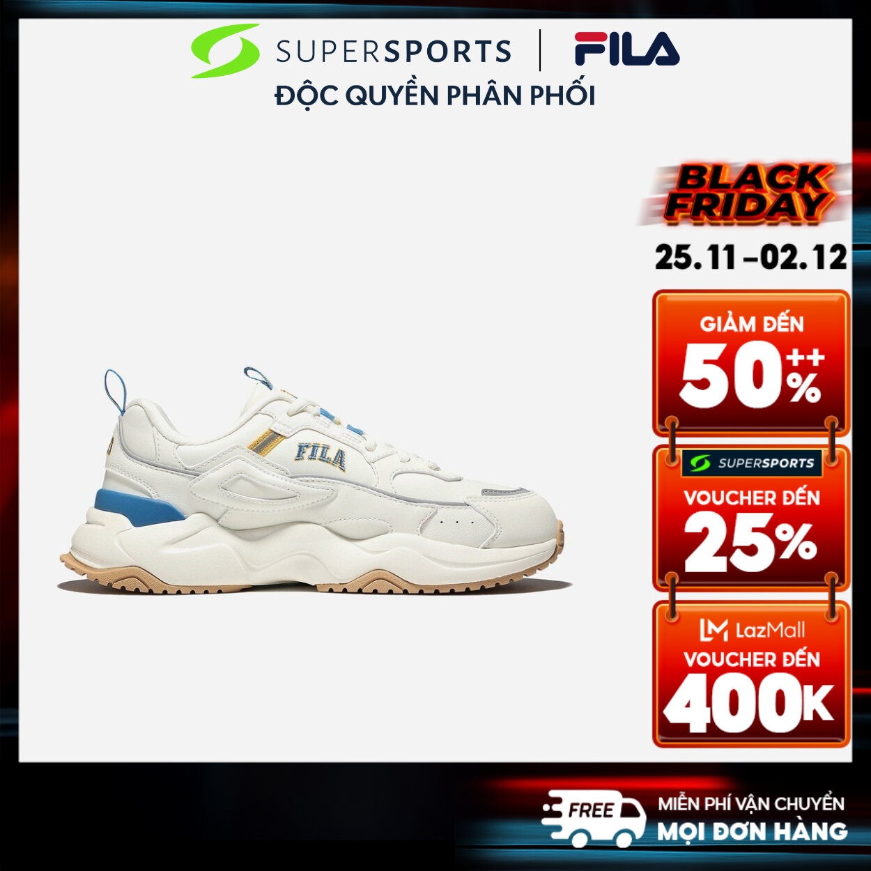 FILA Giày sneaker unise.x RAYFLIDE 1RM02120E-138 NTT1