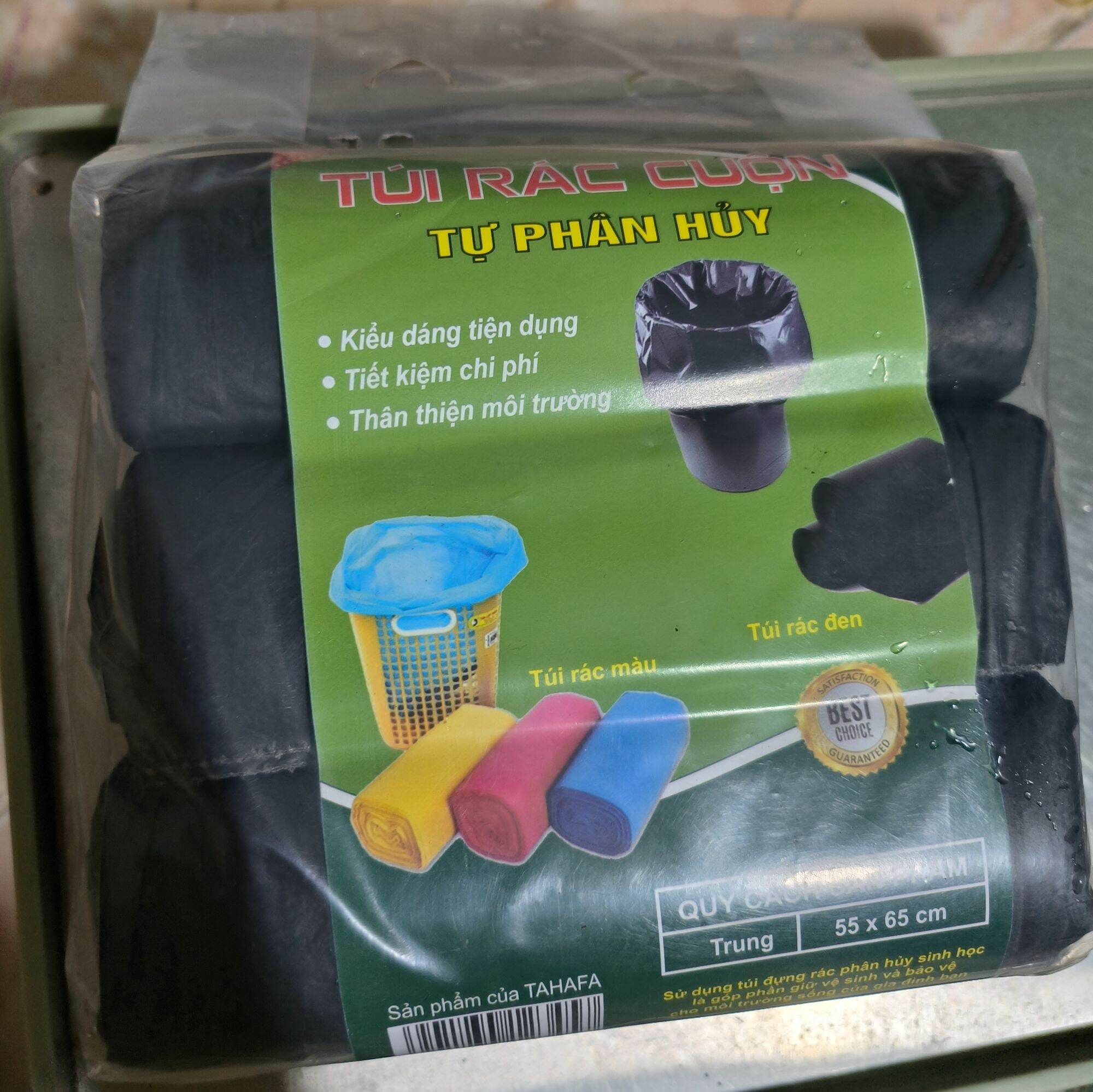 Set 3 cuộn túi đựng rác tự phân hủy