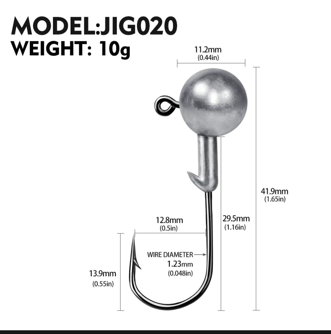 Lưỡi câu jig đầu chì