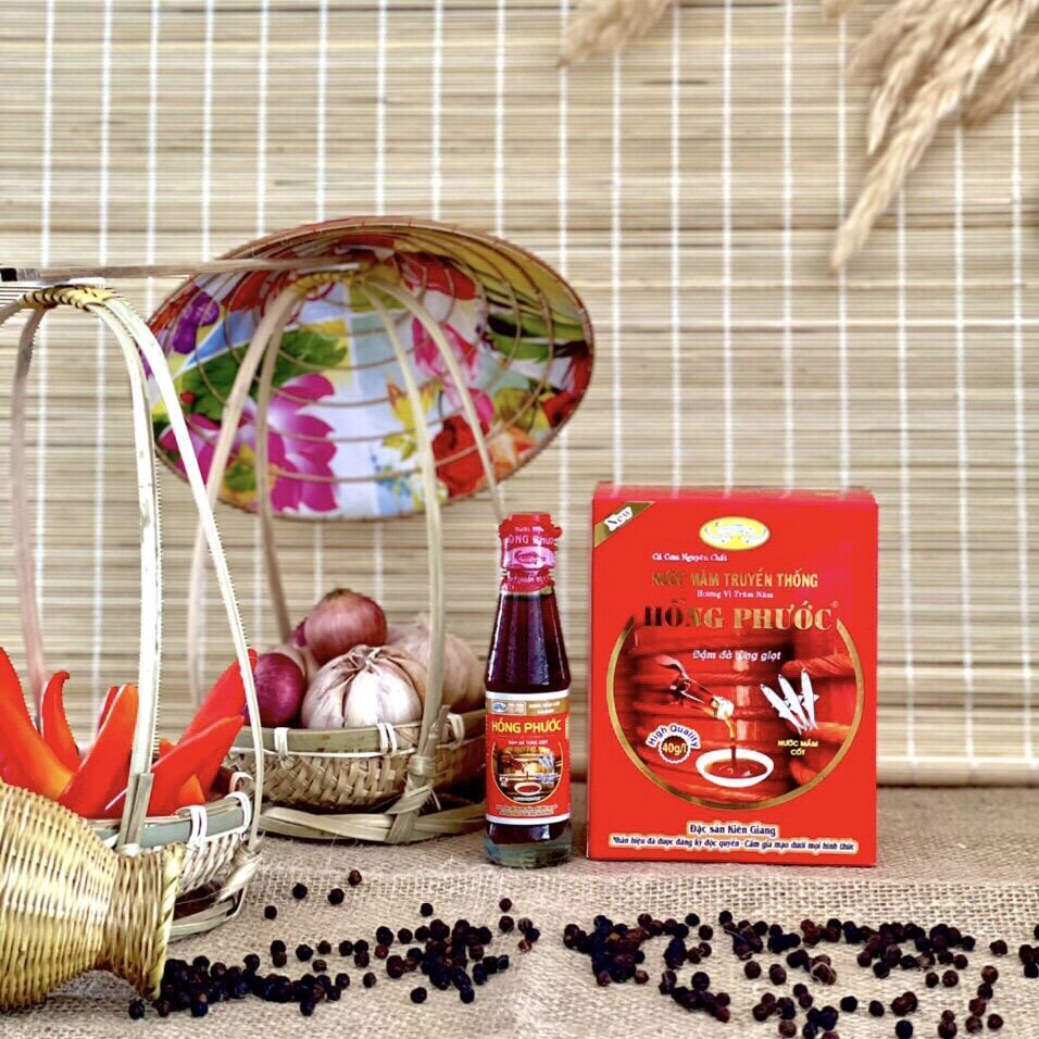 Nước mắm hồng phước 60 độ,hộp 6 chai thuỷ tinh 50ml