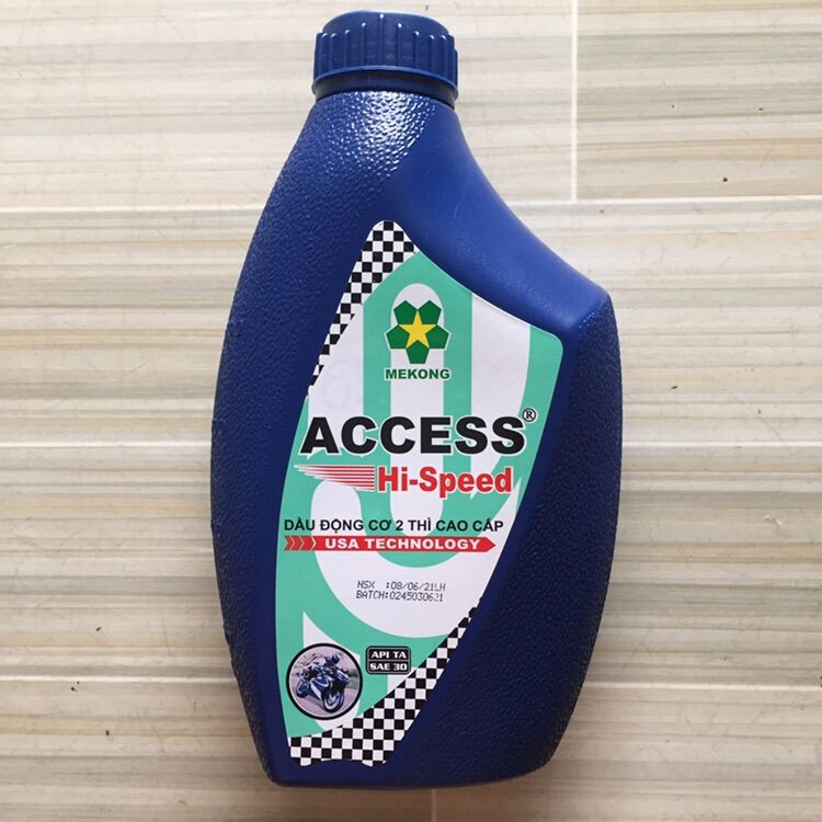 Nhớt xe 2 thì access chính hãng 1 lít