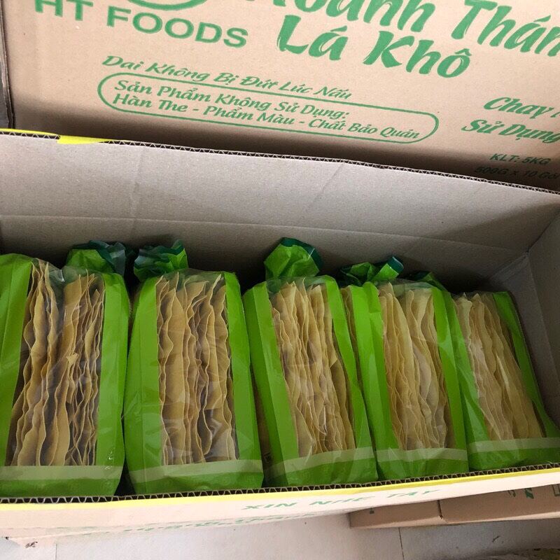 Hoành thánh lá khô bịch 500g (Bao bì mới_chất lượng không thay đổi ạ)
