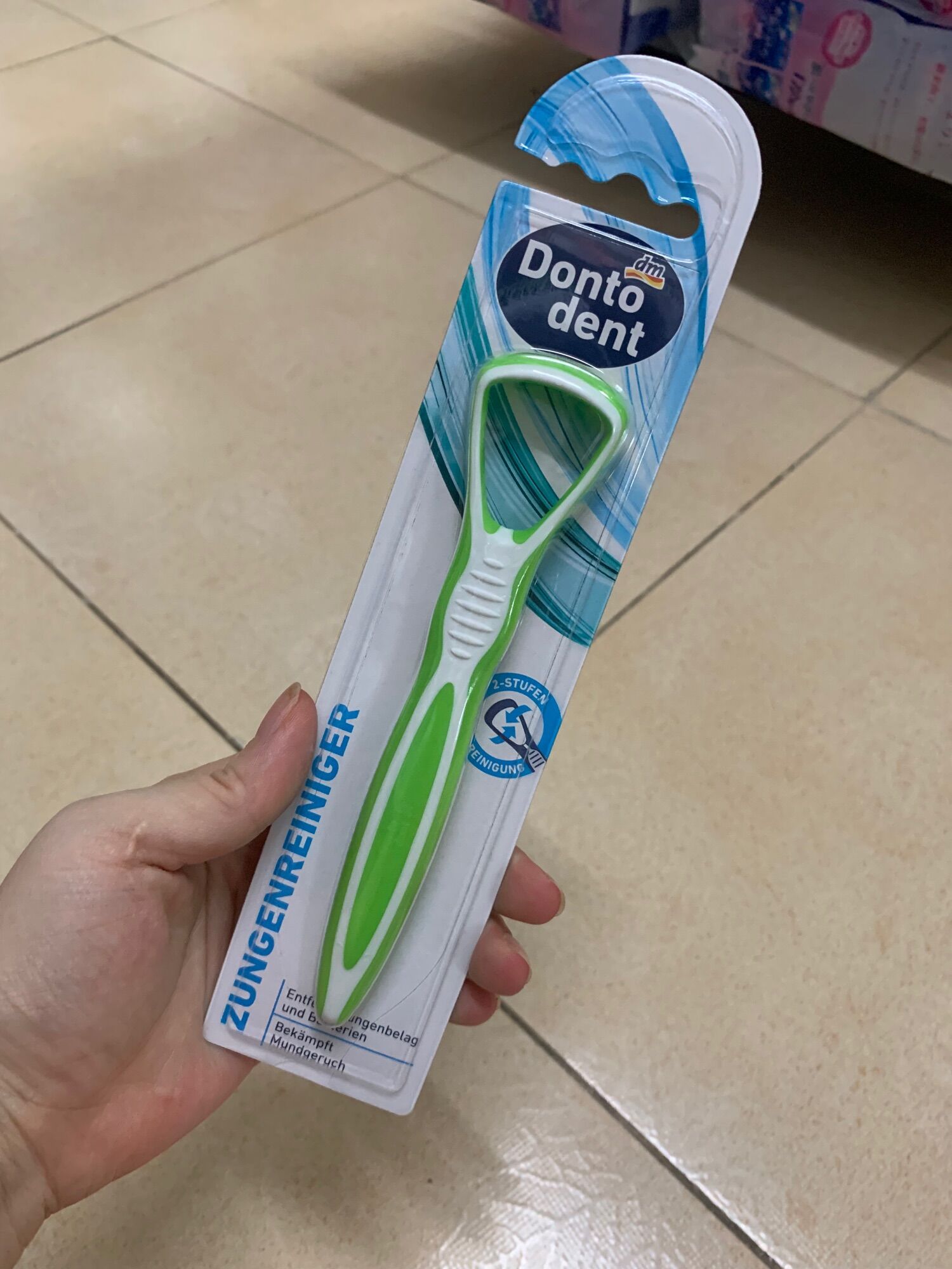 Cây vệ sinh lưỡi , cạo lưỡi Dontodent