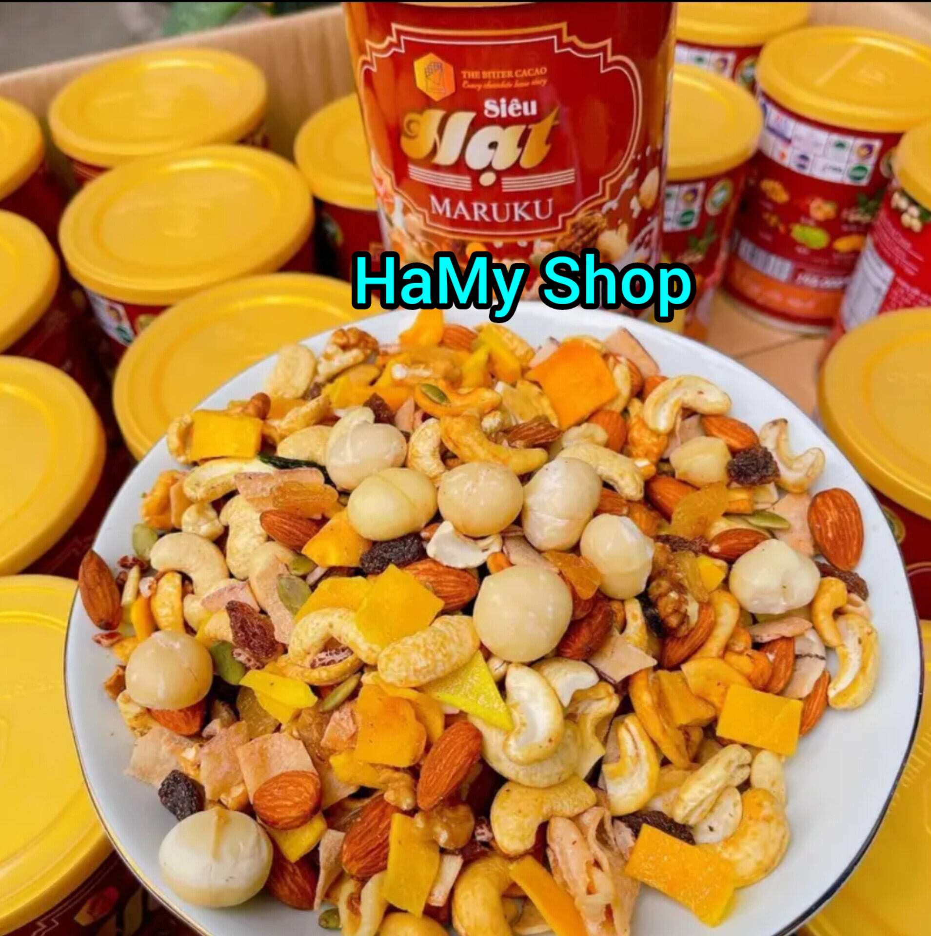 Ngũ cốc granola maru ku siêu hạt, không yến mạch. có macca. hộp 500g