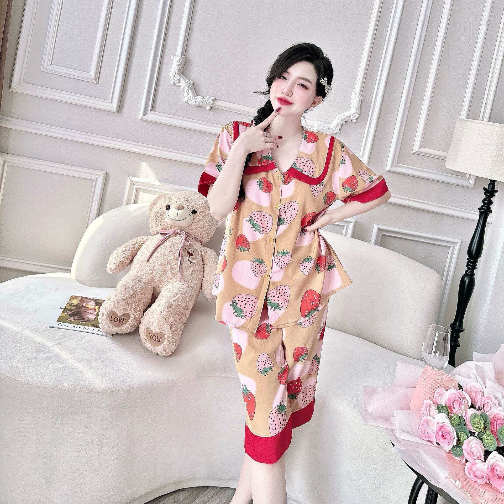 Đồ Bộ Bigsize 50-100kg Lụa Nhật Cao Cấp - Chất mát, Form Bigsize, Hot Trend