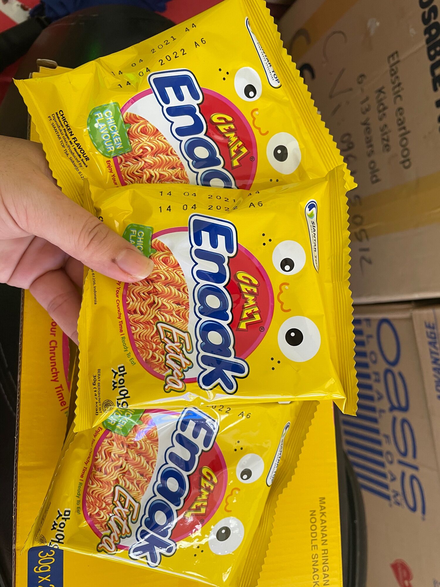 [HCM]Set 05 gói snack mì Enaak - indonesia
