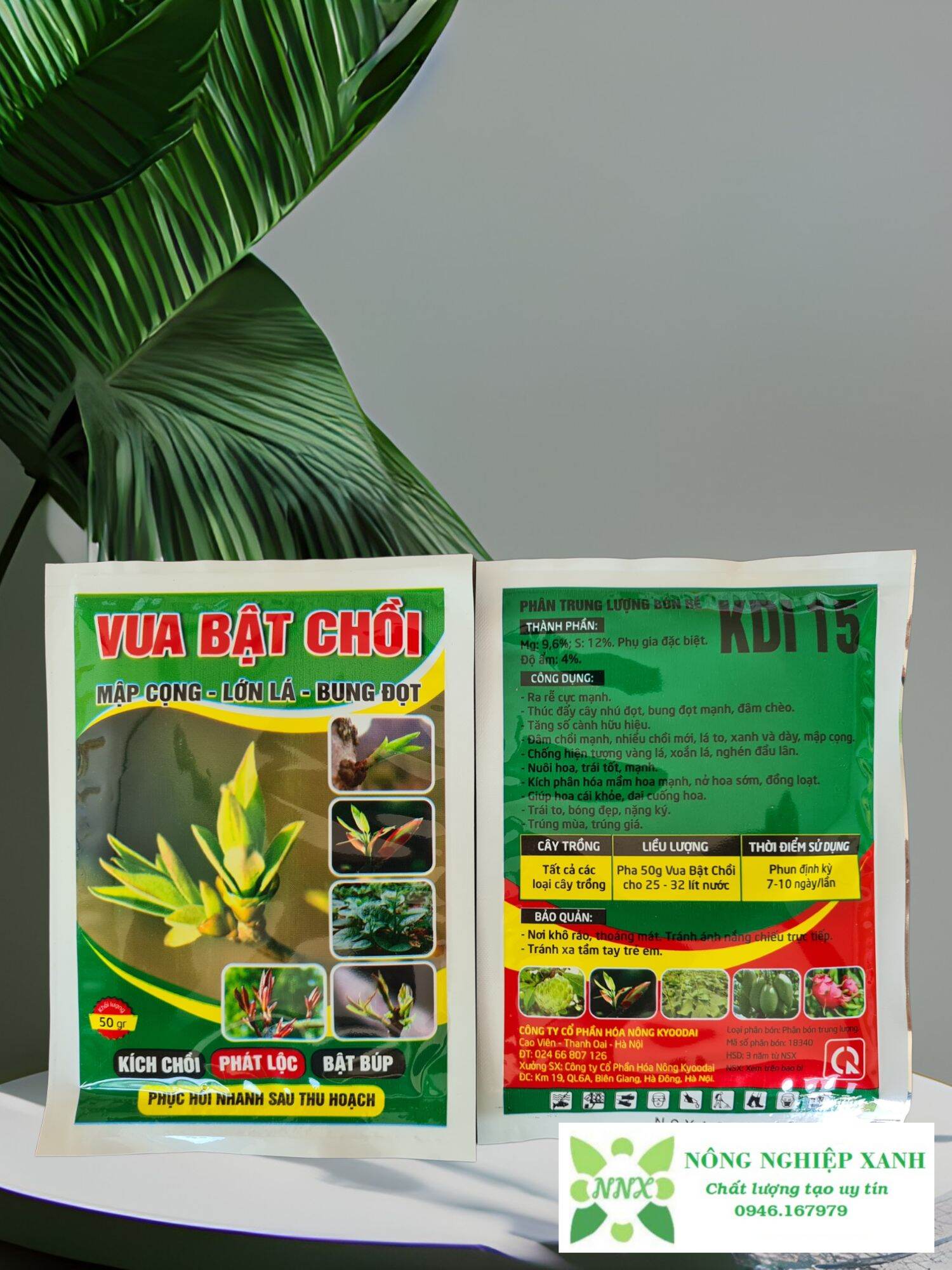 Phân bón lá vua bật chồi 50gr - mập cọng, lớn lá, bung đọt