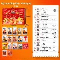 Three Squirrels | Gói Quà Đồ Ăn Vặt Đêm Thịt Hợp Quy Định Halal