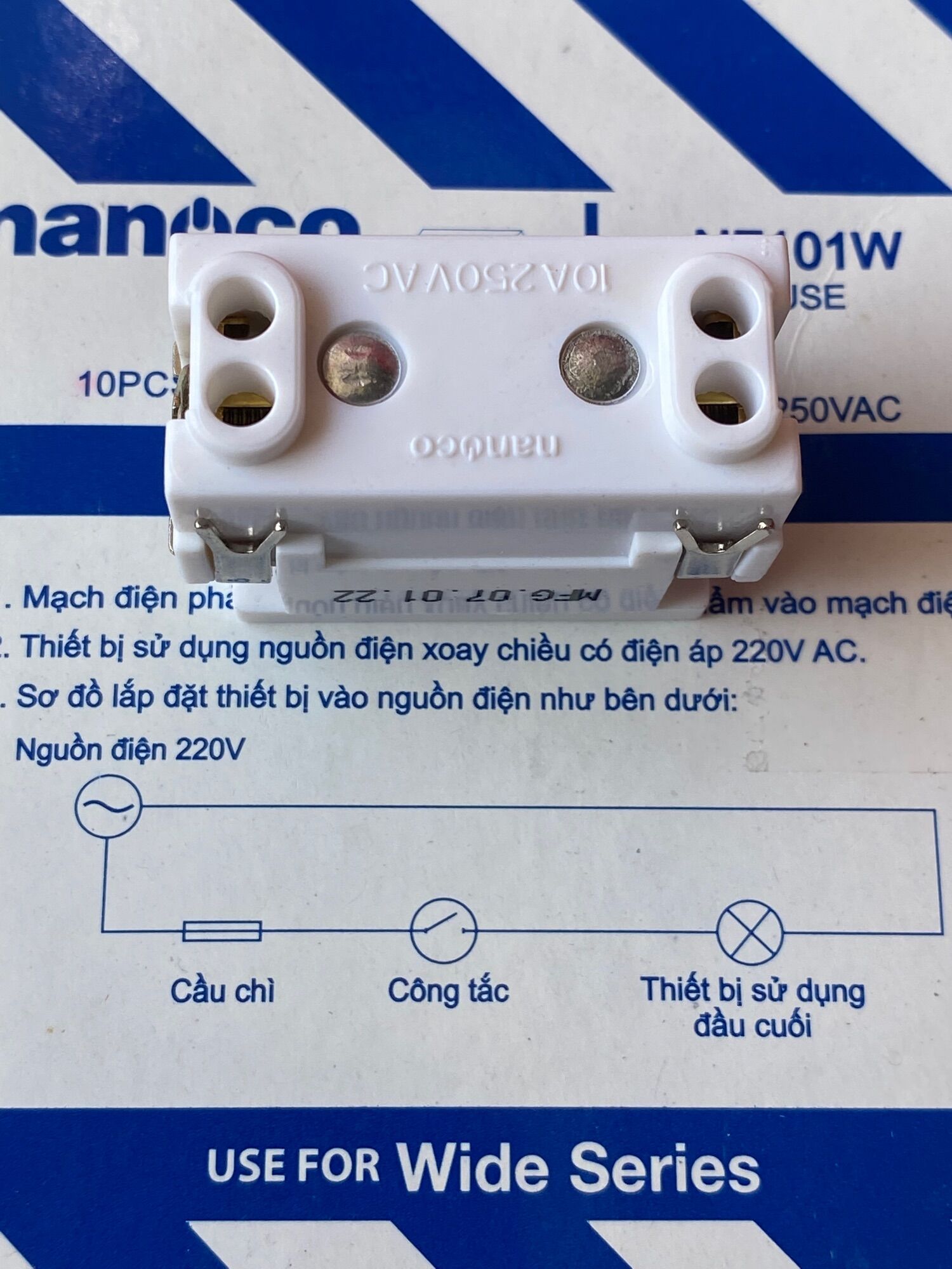 (Hạt to) Cầu chì Panasonic Nanoco dòng Wide (1 hạt)