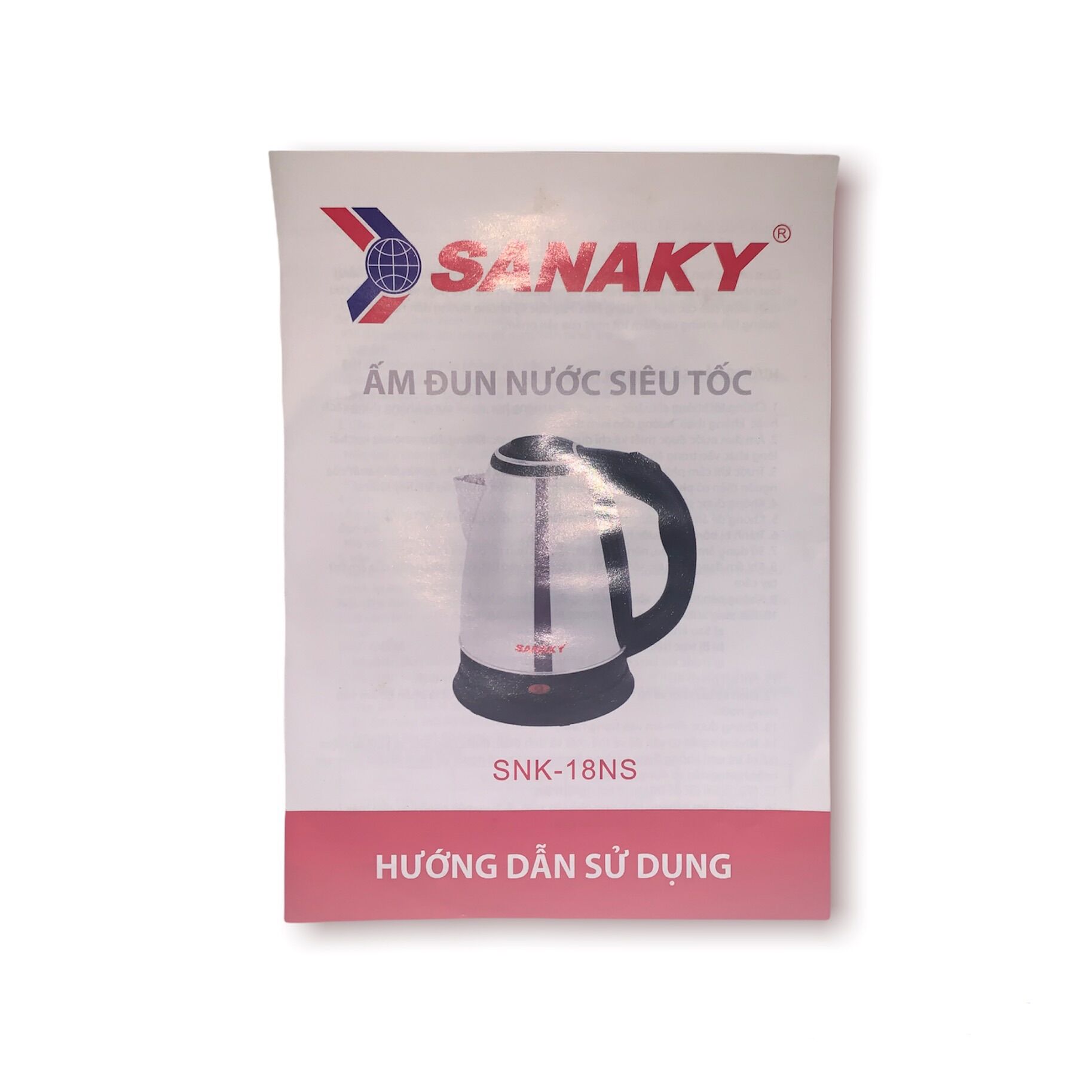 Ấm đun nước siêu tốc Sanaky 1.8L - Hàng chính hãng