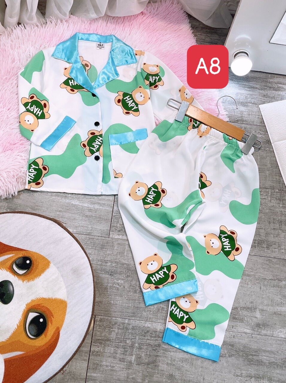 Bộ pizama dài sz 9-22kg